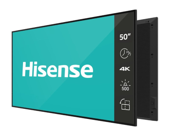 HISENSE  50 inča 50DM66D 4K UHD 500 nita Digital Signage Display - 24/7 Operation 