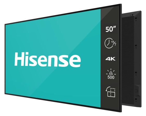 HISENSE  50 inča 50GM50D 4K UHD 500 nita Digital Signage Display - 18/7 Operation 
