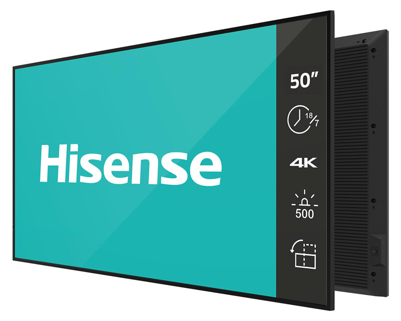 50 inča 50GM50D 4K UHD 500 nita Digital Signage Display - 18/7 Operation 