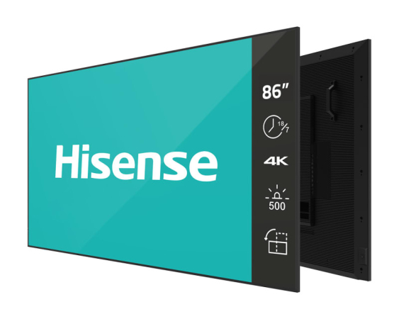 HISENSE  86 inča 86GM50D 4K UHD 500 nita Digital Signage Display - 18/7 Operation 