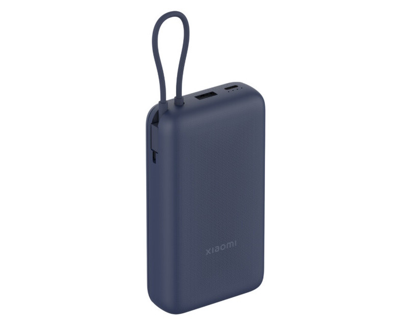 33W Power Bank 20000mAh (Integrated Cable) Blue GL BHR8975GL