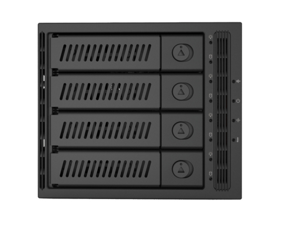 CHIEFTEC  CMR-3141SAS 4 x 3.5" ili 4 x 2.5" SATA crna fioka za hard disk 