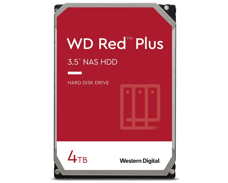 4TB 3.5" SATA III 128MB WD40EFZX Red Plus hard disk