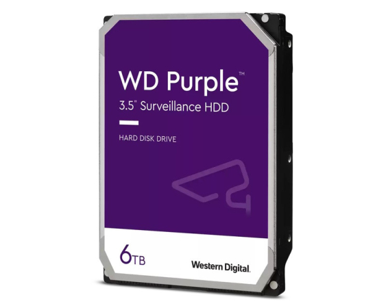 WD 6TB 3.5" SATA III 64MB IntelliPower WD64PURZ Purple hard disk