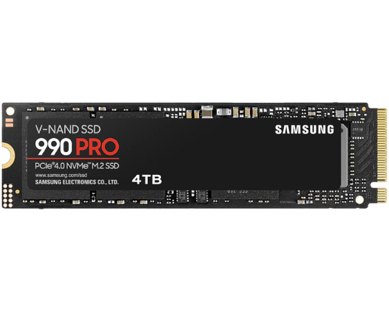 SAMSUNG 4TB M.2 NVMe MZ-V9P4T0BW 990 Pro Series SSD 