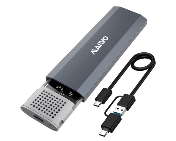 MAIWO  USB 3.2 Tip-C Kućište za M.2 PCIe NVMe SSD, aluminium, bez alata, K1689P 