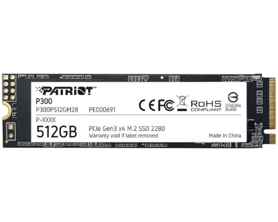 PATRIOT  P300 512GB M.2 NVMe P300P512GM28 SSD 