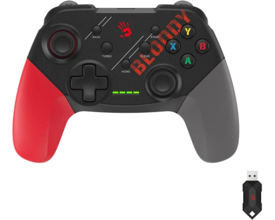 A4 TECH  GPW50 Bloody RGB Dual-mode 2.4G Wireless & Wired gamepad USB Sports RED 