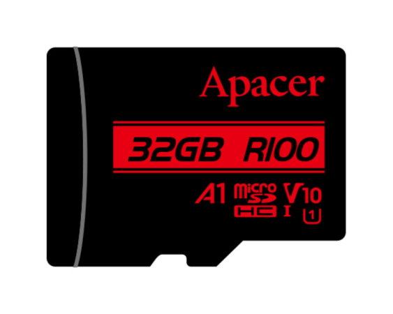 APACER  Memorijska kartica MicroSDHC UHS-I U1 Class10  V10 A1 R100 32GB AP32GMCSH10UB-RA 
