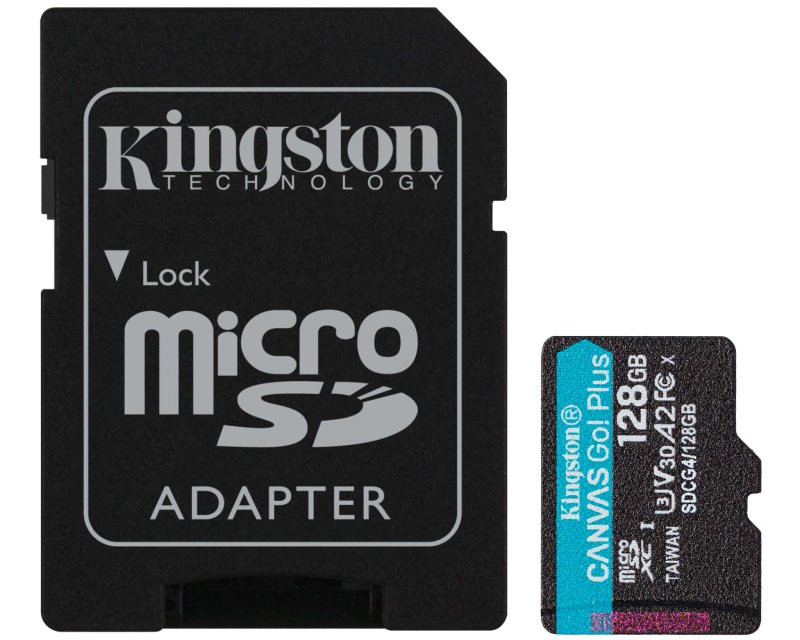 Memorijska kartica U3 V30 microSDXC 128GB Canvas Go Plus 200MB/s A2 + adapter SDCG4/128GB 