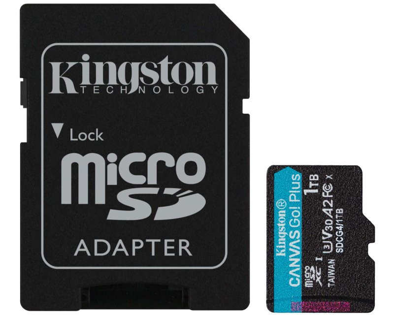 Memorijska kartica U3 V30 microSDXC 1TB Canvas Go Plus 200MB/s A2 + adapter SDCG4/1TB
