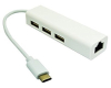 USB 3.1 tip C HUB (3 port USB 2.0 + 1port fast ethernet) 