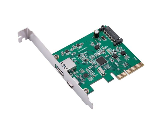 E-GREEN  PCI-Express kontroler USB 3.1 Type-A+USB-C Host 