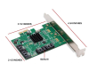 PCI-Express kontroler 4-port SATA III int. Kartica marvel 88SE9215 Chipset 