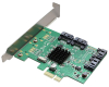 PCI-Express kontroler 4-port SATA III int. Kartica marvel 88SE9215 Chipset 