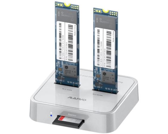 MAIWO  Docking station USB 3.1 tip C na 2 x M.2 (SATA & PCIe NvMe) K3016SD 