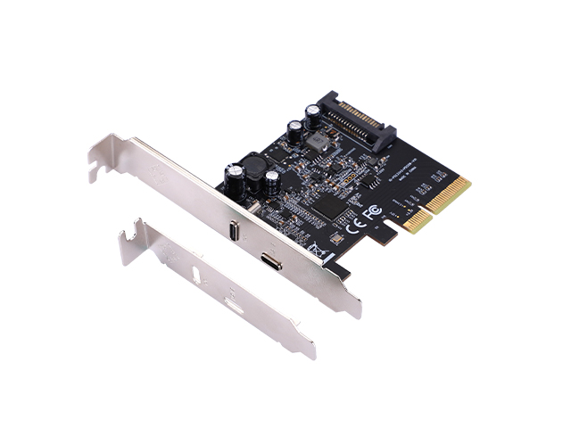 PCI-Express kontroler 3.0 x 4 na USB 3.2 TipC + 20W QuickCharge port 