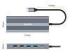 USB Tip-C 12 u 1 Docking USB3.0+SD/TF+RJ45+HDMI*2+VGA+Audio+US B-C PD+USB-C data, KH12RHV