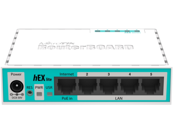 MIKROTIK (RB750R2) heX LITE, RouterOS L4, ruter