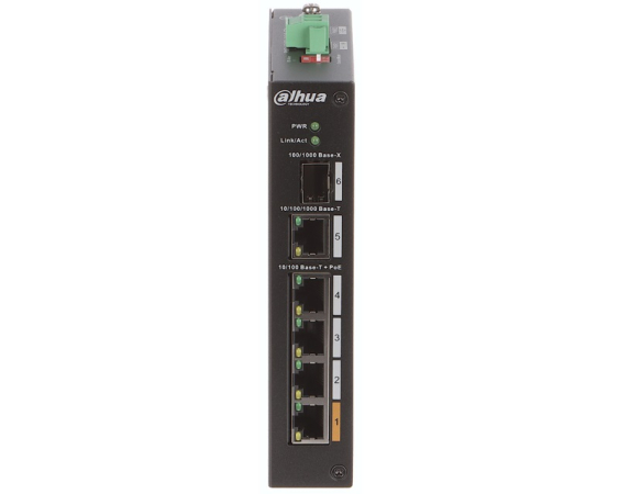 DAHUA  PFS3106-4ET-60-V2 4port Unmanaged PoE switch 