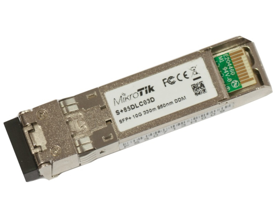 MIKROTIK (S+85DLC03D) SFP+ primopredajni modul 10G Multi Mode 300m 850nm