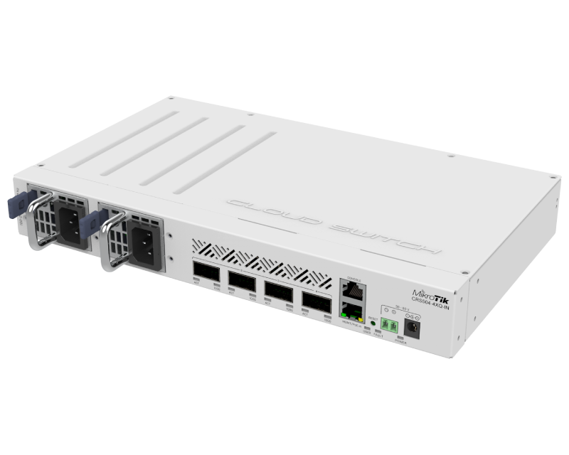 (CRS504-4XQ-IN) CRS504, RouterOS L5, cloud router switch 