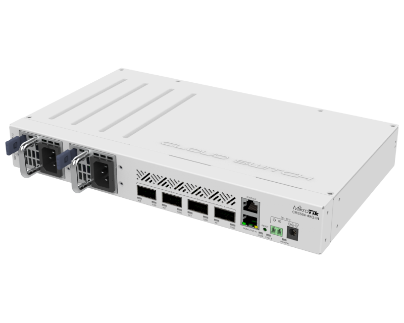 (CRS504-4XQ-IN) CRS504, RouterOS L5, cloud router switch