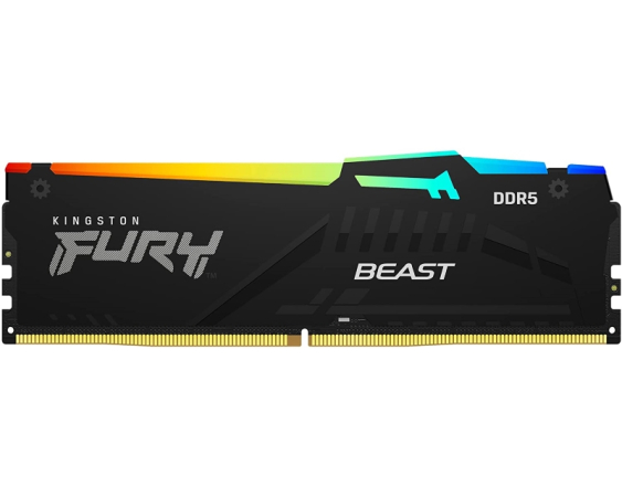 KINGSTON DIMM DDR5 32GB (2x16GB kit) 6000MT/s KF560C40BBAK2-32 Fury Beast RGB