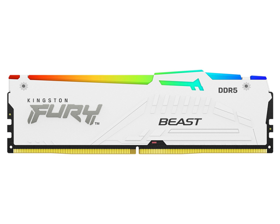 KINGSTON DIMM DDR5 16GB 6000MT/s KF560C36BWEA-16 FURY Beast RGB White EXPO