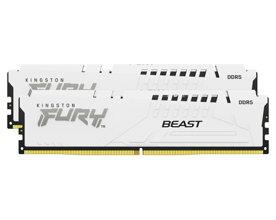 KINGSTON  DIMM DDR5 64GB (2x32GB kit) 5600MT/s KF556C36BWEK2-64 Fury Beast White Expo 