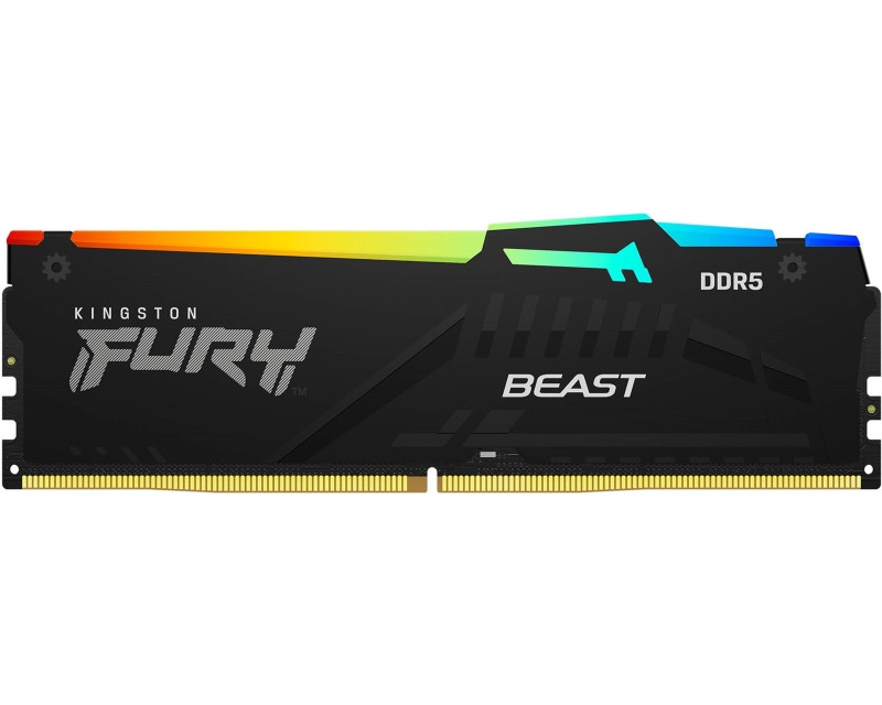 DIMM DDR5 16GB 6400MT/s KF564C32BBA-16 FURY Beast Black RGB XMP