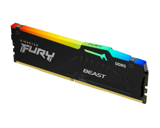 KINGSTON  DIMM DDR5 32GB 6400MT/s KF564C32BBEA-16 FURY Beast Black RGB EXPO 