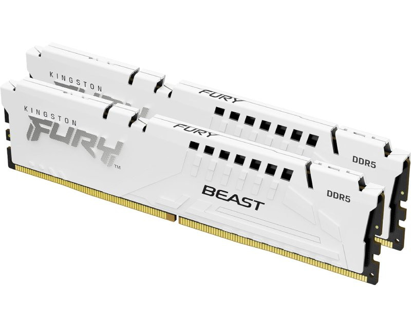 DIMM DDR5 32GB (2x16GB kit) 6800MT/s KF568C34BWK2-32 FURY Beast White XMP