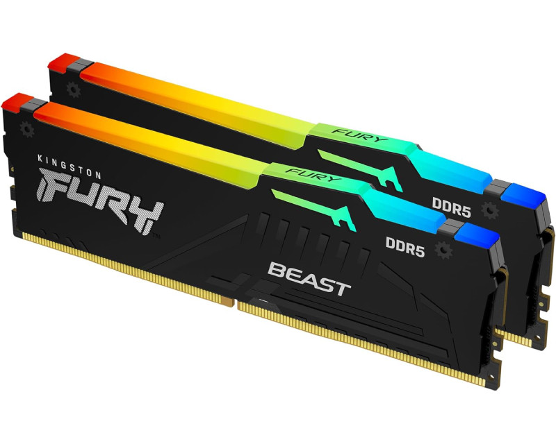 DIMM DDR5 32GB (2x16GB kit) 6800MT/s KF568C34BBEAK2-32 FURY Beast Black RGB EXPO