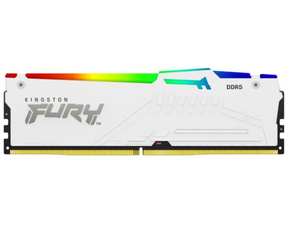 KINGSTON  DIMM DDR5 32GB (2x16GB kit) 6000MT/s KF560C30BWEAK2-32 FURY Beast RGB White EXPO 
