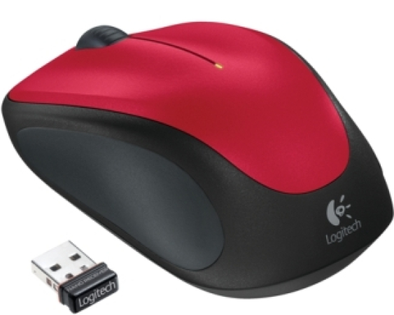 LOGITECH  M235 Wireless crveni miš 