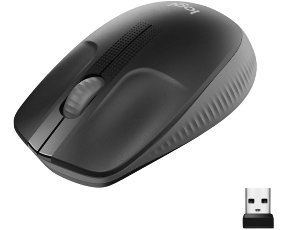 LOGITECH  M190 Full-Size Wireless crni miš 