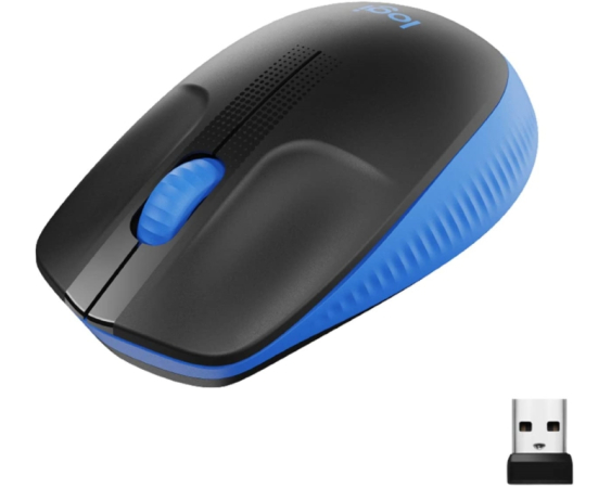 LOGITECH  M190 Full-Size Wireless plavi miš 