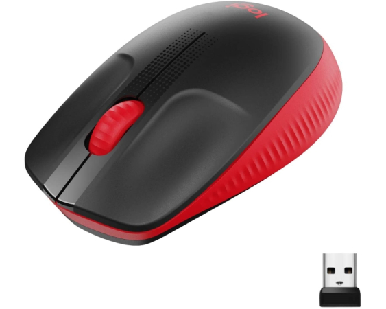 LOGITECH  M190 Full-Size Wireless crveni miš 