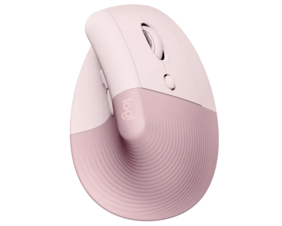 LOGITECH  Lift Vertical Ergonomic Wireless miš roze 