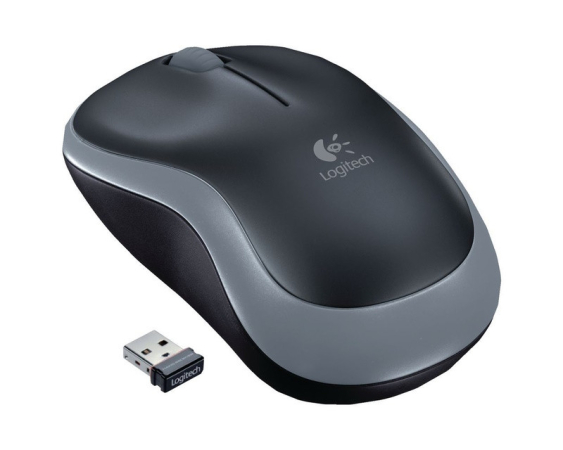 LOGITECH_  M185 Bežični sivi miš 