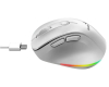 Ergo 9000S Pro Pearl White USB Bežični beli miš 