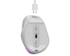 Ergo 9000S Pro Pearl White USB Bežični beli miš 