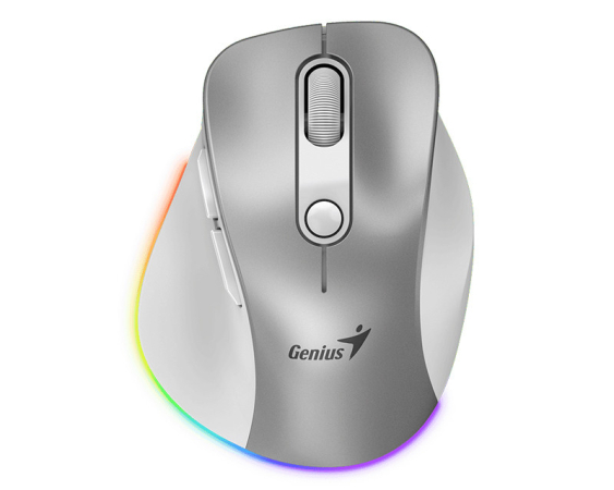 GENIUS  Ergo 9000S Pro Silver USB Bežični sivi miš 