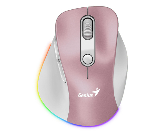 GENIUS  Ergo 9000S Pro Pink USB Bežični rozi miš 