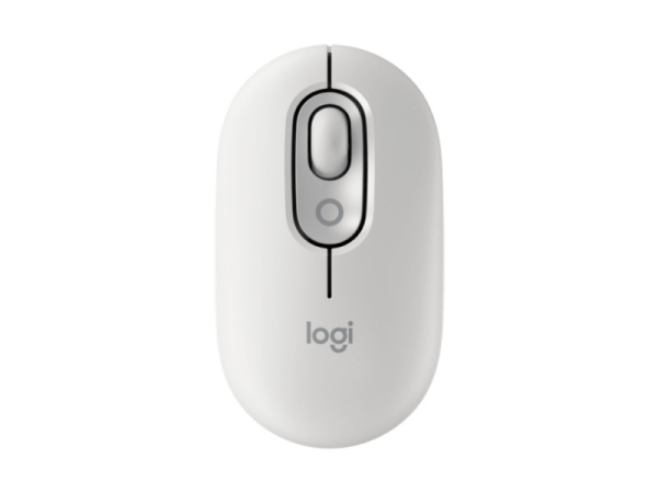 LOGITECH  Pop Mouse with Emoji, Off-White miš 