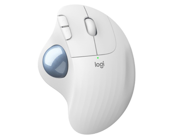 LOGITECH  M575s ERGO Bluetooth Trackball Offwhite Blue ball miš 