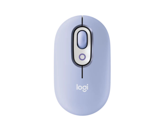LOGITECH  Pop Mouse with Emoji, Lilac miš 