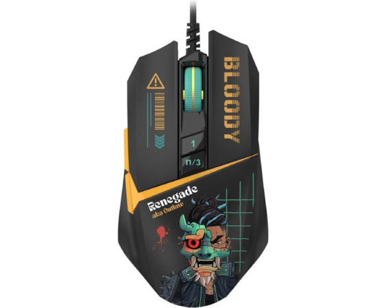 A4 TECH  W63 Max Bloody RGB Gaming Renegade Midnight miš 
