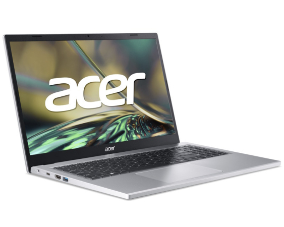 ACER Laptop Aspire A315 15.6" FHD Ryzen 5 7520U 16GB 512GB SSD silver 